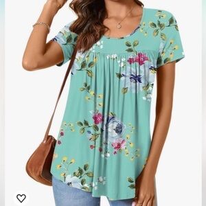 NWT CATHY’S 2024 Summer FLORAL BLOUSE SIGNATURE SOFT VISCOSE Sz. MD